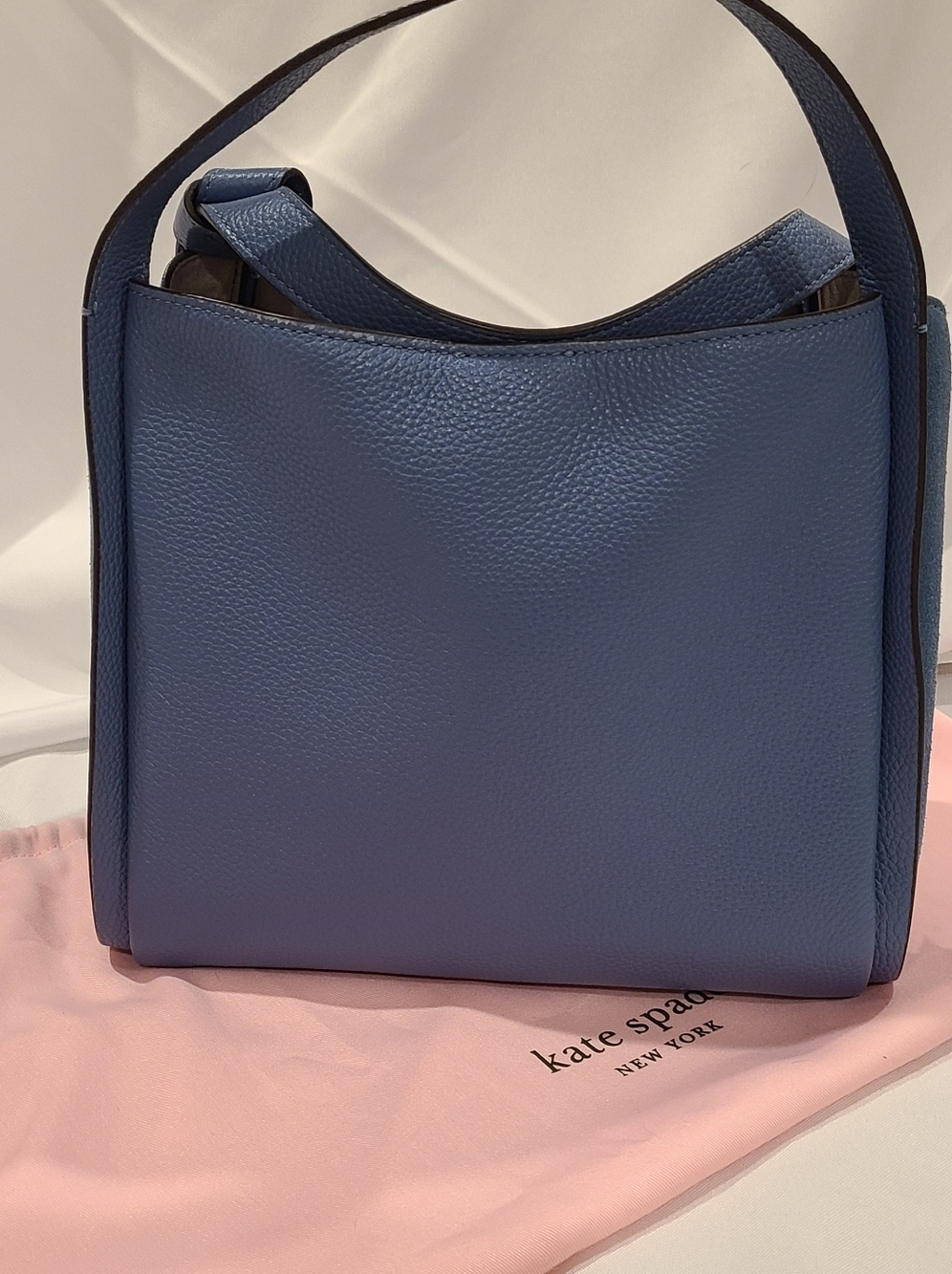 Kate Spade Knott Medium Pebbled Leather and Suede Crossbody Bag - Picture 2 of 16